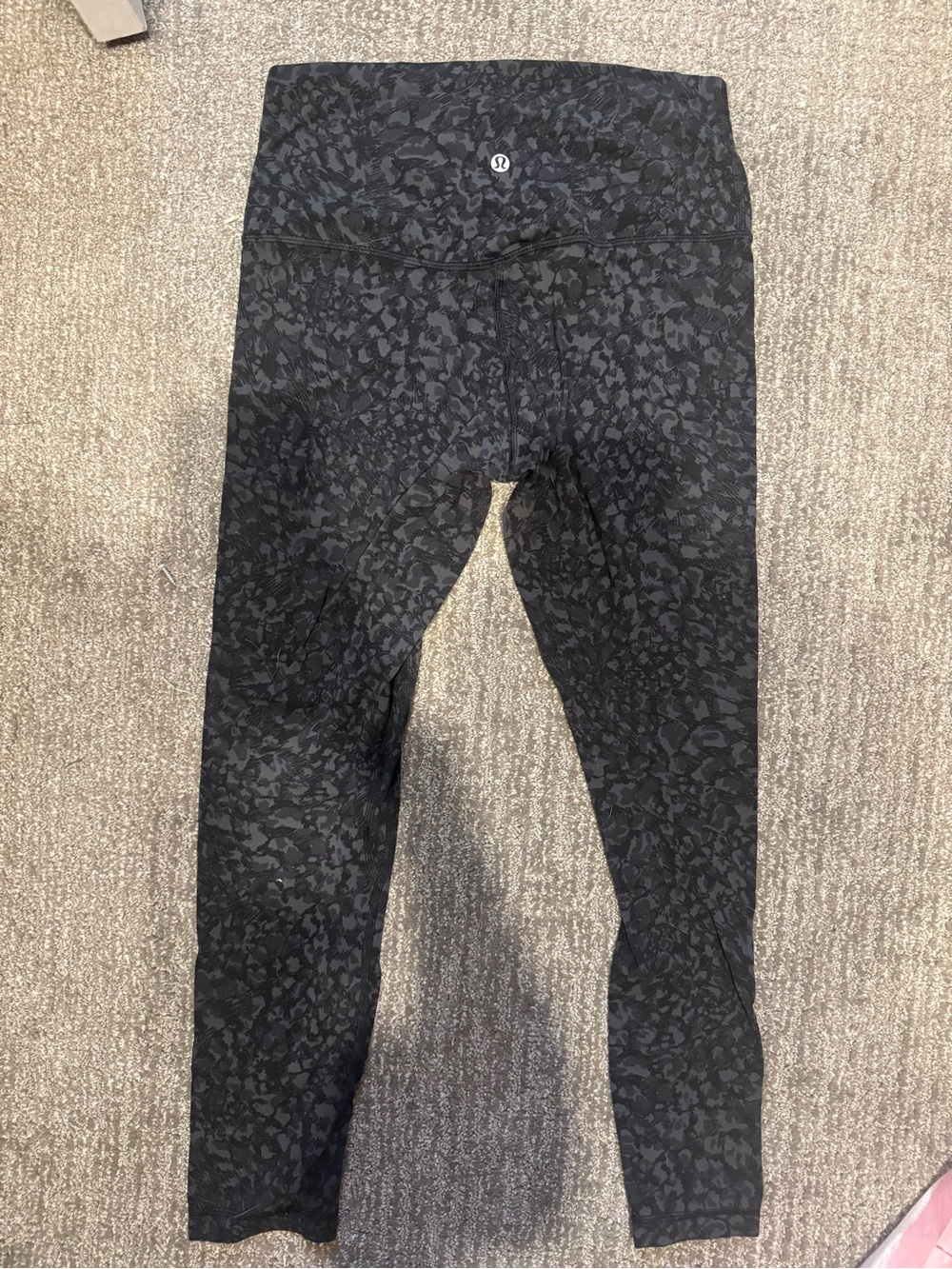 lululemon athletica Align Black Subtle Animal Print Leggings 28”